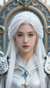 Sacred White And Silver Paragon Hero At The Historic