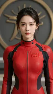 Streamlined Red Suited Scout Hero At The Academy