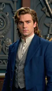 Titanic Blue Suited Defender Hero In The Valley