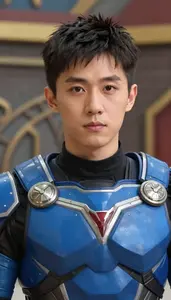 Universal Blue Armored Defender Hero In The Arena