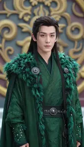 Untamed Green Caped Lord Hero At The Palace