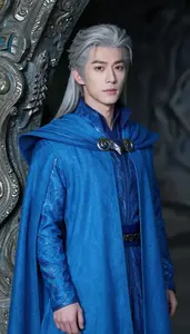 Aquatic Blue Caped Prince Hero In The Underground Cave