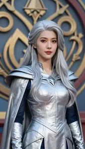 Astral Silver Caped Harbinger Hero At The Academy