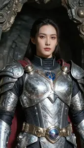 Colossal Silver Armored Vigilante Hero In The Underground