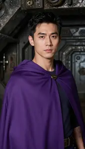 Deep Purple Caped Liberator Hero In The Underground Bunker