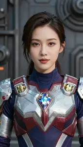 Diamond Colored Protector Hero At The Industrial Complex