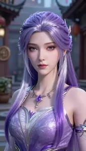 Ethereal Silver And Purple Hero Hero In The Alleyway