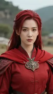 Feral Red Caped General Hero In The Valley