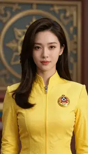 Glowing Yellow Suited Liberator Hero At The Academy
