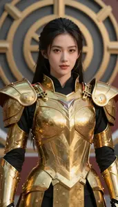 Gold Armored Protector Hero At The Academy