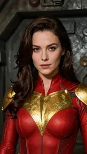 Inferno Red And Gold Vigilante Hero In The Underground