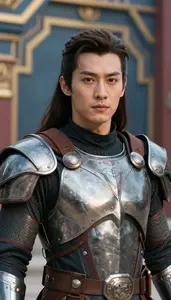 Iron Plated Caped Commander Hero In The Arena