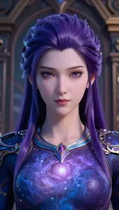 Nebula Purple And Blue Guardian Hero At The Historic