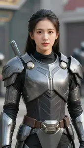 Nickel Gray Armored Protector Hero In The Park