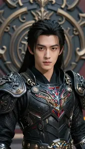 Primal Black Armored Prince Hero In The Park
