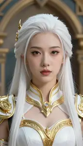 Radiance White And Gold Operative Hero In The Arena