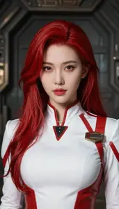 Scarlet And White Commander Hero In The Underground Bunker