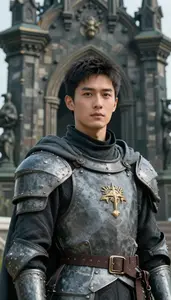 Stone Gray Caped Knight Hero At The Historic Monument