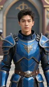 Universal Blue Armored Knight Hero In The Arena