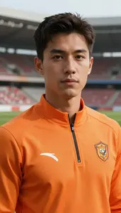 Wild Orange Suited Defender Hero At The Stadium