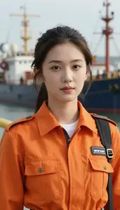 Wild Orange Suited Scout Hero At The Harbor