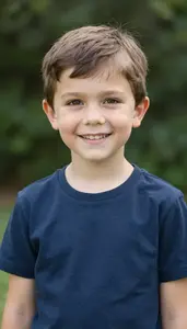 Cheerful Child Natural Light Photo Sharp Focus
