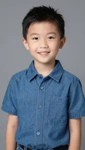 Composed Child Professional Portrait Balanced Lighting