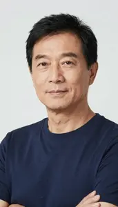 Composed Middle Aged Person Studio Photo Natural Expression