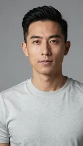 Confident Adult Minimalist Portrait Natural Expression
