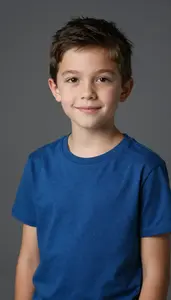 Confident Child Portrait Photo Soft Shadows