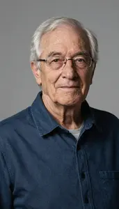 Focused Elderly Person High Detail Photo Plain 