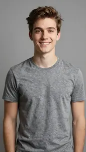 Friendly Young Adult Portrait Photo Soft Shadows
