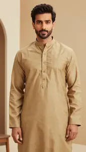 Man In Khaki Kurta Pajama