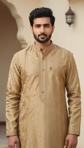 Man In Khaki Sherwani