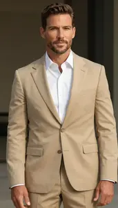 Man In Khaki Suit
