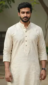 Man In Mushroom Kurta