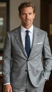 Man In Oyster Suit