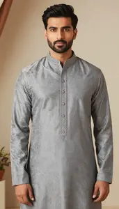 Man In Pewter Grey Sherwani