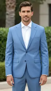 Man In Powder Blue Suit