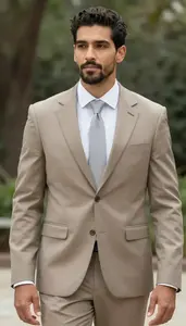 Man In Taupe Suit
