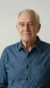 Proud Elderly Person Clean  Photo Soft Shadows