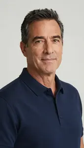 Proud Middle Aged Person Realistic Photo Neutral 