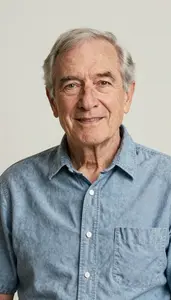 Relaxed Elderly Person High Detail Photo Plain 