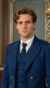 Titanic Blue Suited Operative Hero In The Commercial