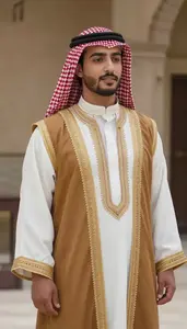 Traditional Ceremonial Dress Reflecting Heritage And Artistry From The Middle East