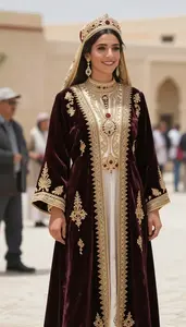 Traditional Ceremonial Dress Reflecting Heritage And Artistry From The Middle East
