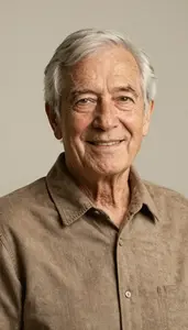 Warm Elderly Person Realistic Photo Neutral 