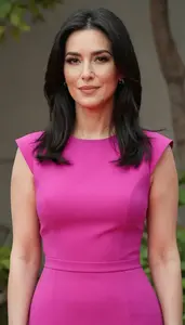 Woman In Magenta Pink Dress