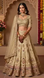 Beautiful Indian Woman In Festive Lehenga