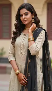 Beautiful Indian Woman In Casual Kurti